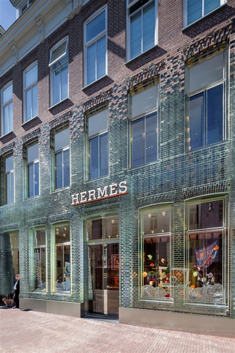 hermes store glass bricks|MVRDV's transparent brick store in amsterdam re.